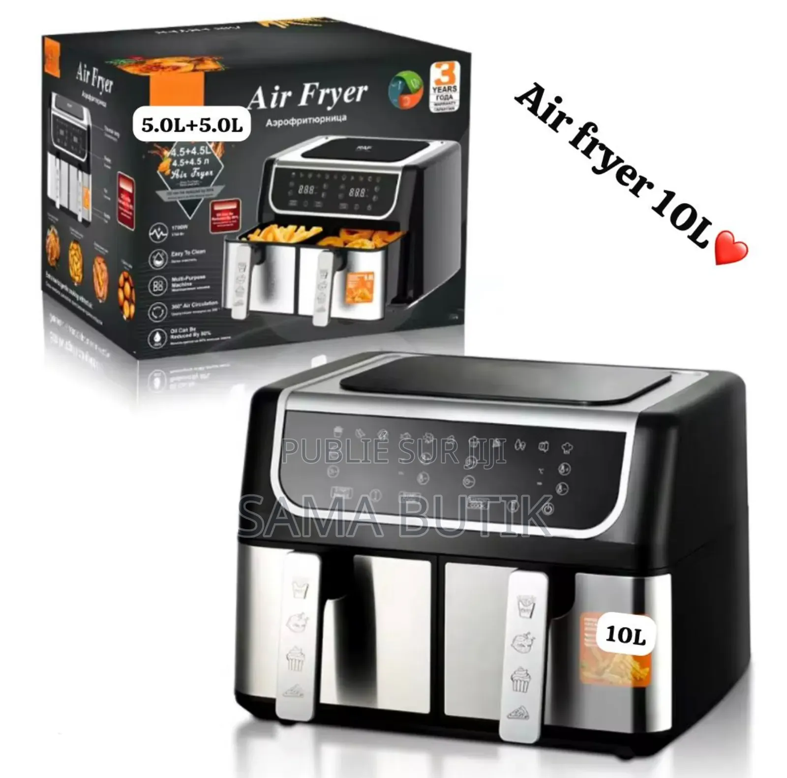 Airfryer 2 Compartiments