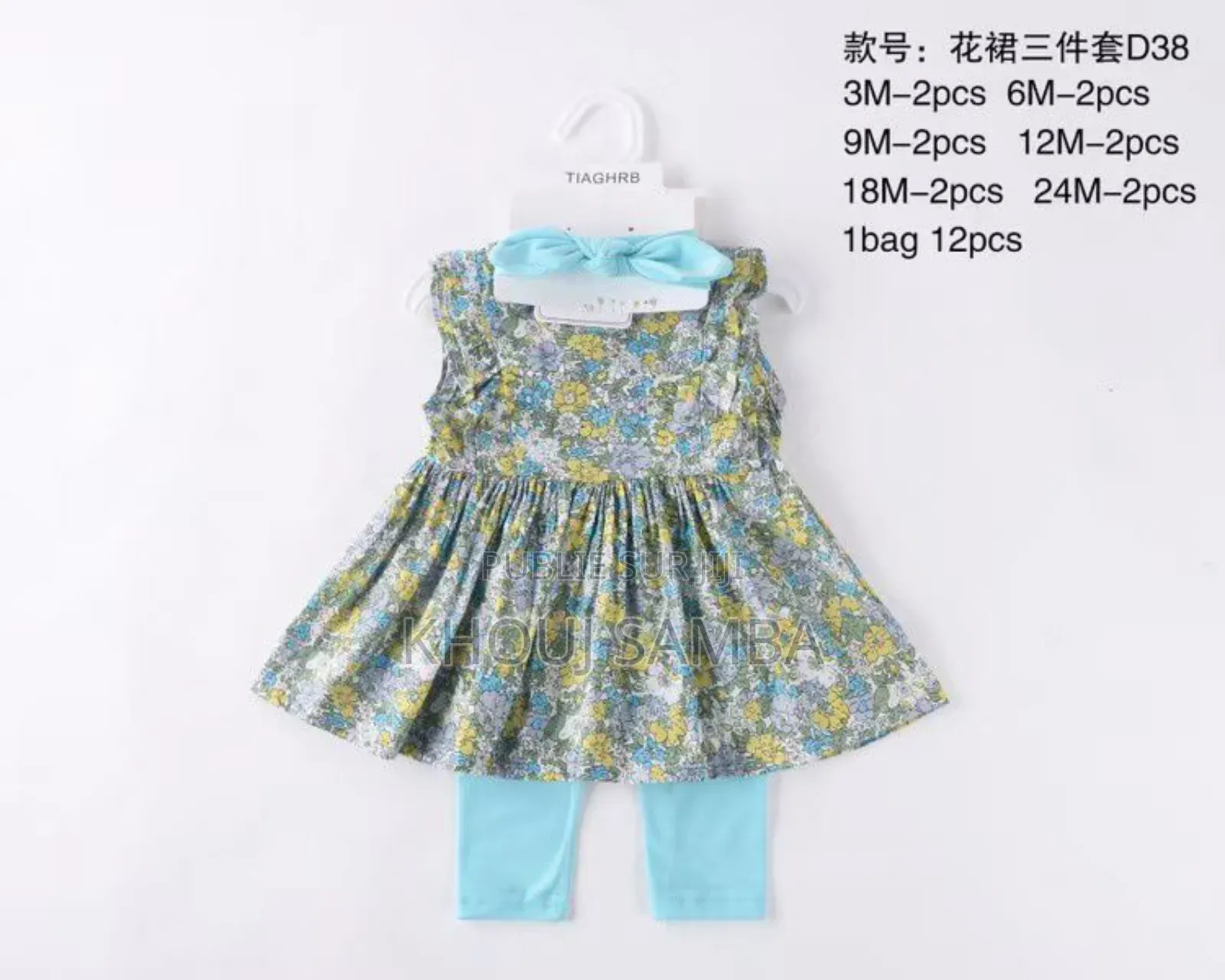 Ensemble 3 Pièces Robes Pantalons