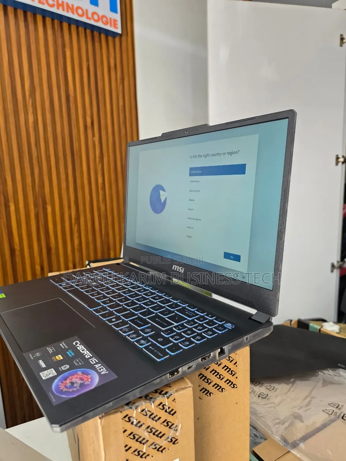 New Ordinateur Portable MSI Cyborg 15 32GB Intel Core I7 SSD 1T