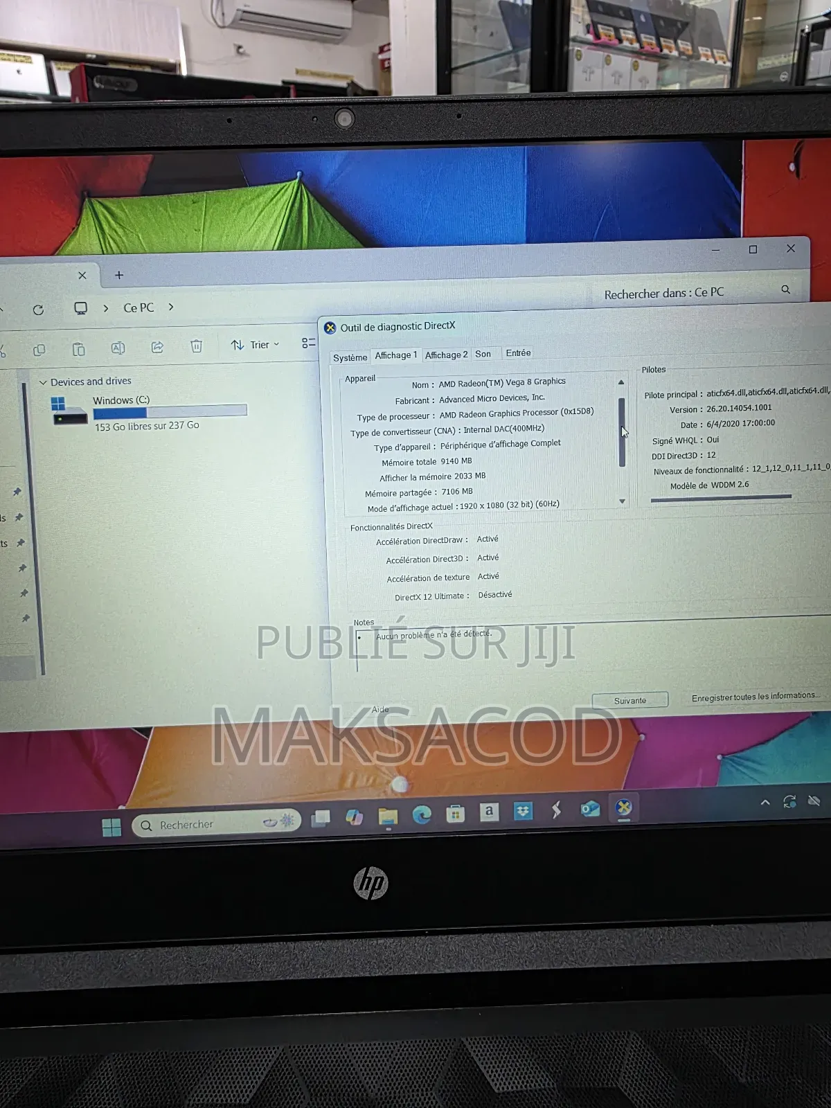 Ordinateur Portable HP Pavilion 15 16GB AMD Ryzen 5 SSD 256GB