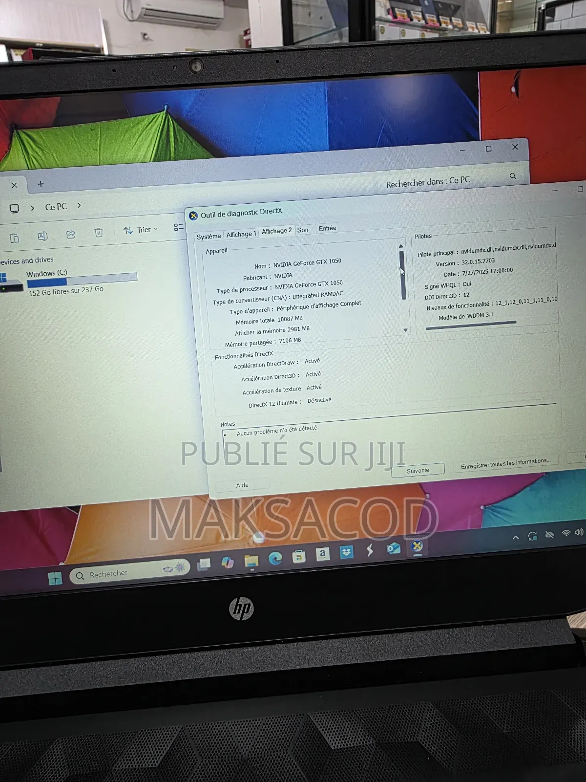 Ordinateur Portable HP Pavilion 15 16GB AMD Ryzen 5 SSD 256GB
