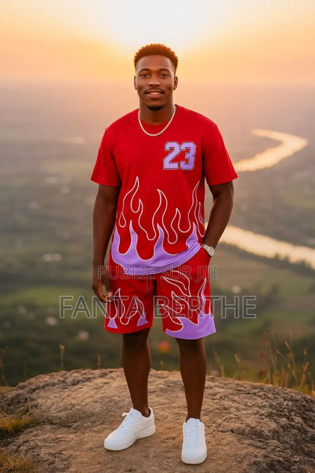 Ensemble Short T-Shirt Fluo Style Streetwear Homme (3 Couleurs)