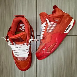 Jordan 4 Rétro En Cuir By Gf