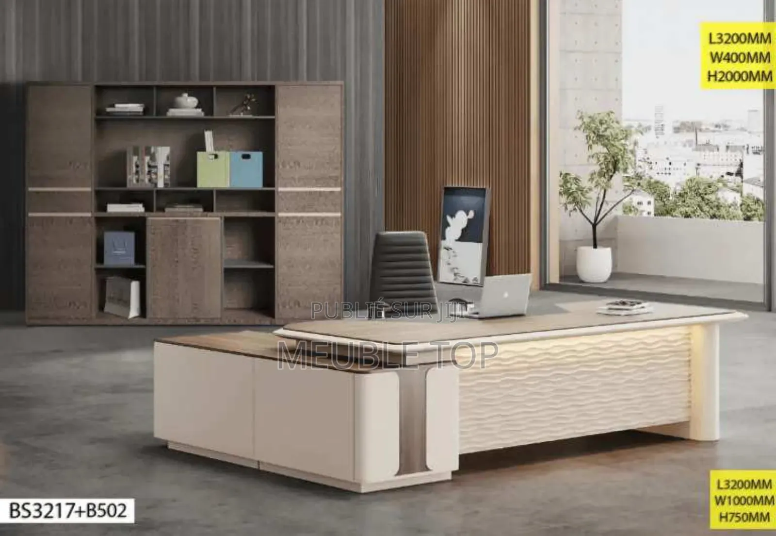 Ensemble De Table De Bureau Vip + Rangement 5 Portes