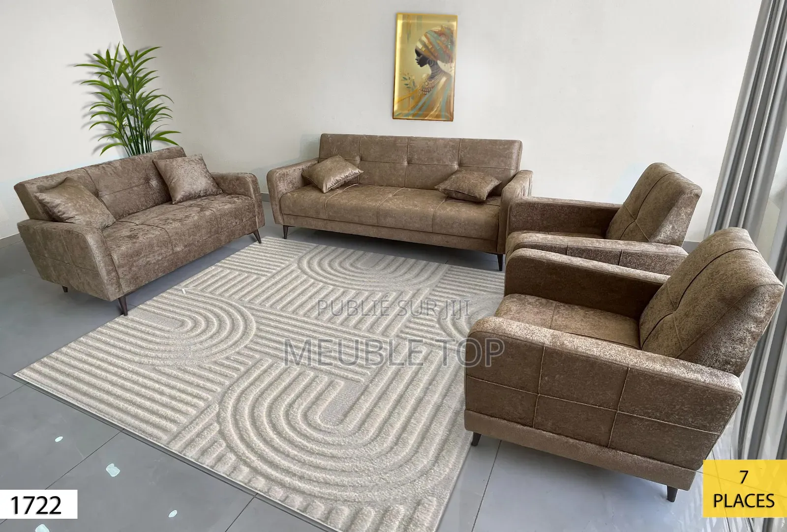 Promo Chambre À Coucher + Salon 7 Places Et Matelas