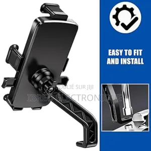 Photo - Support De Téléphone Anti-Secousses Montable Sur Rétroviseur