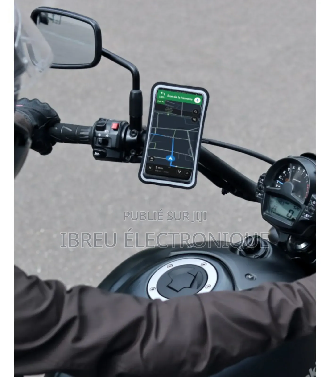 Support De Téléphone Anti-Secousses Montable Sur Rétroviseur