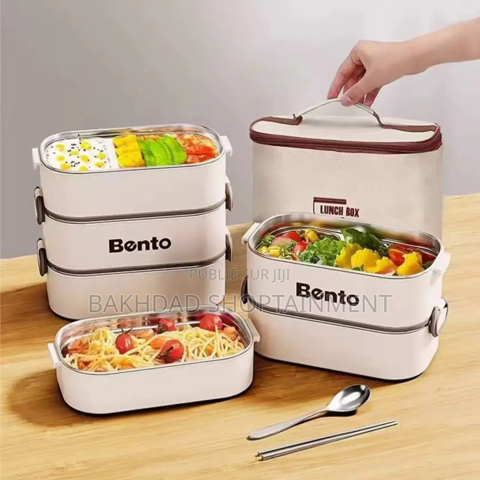 Set De Lunch Boxes Bento + Sac Isotherme