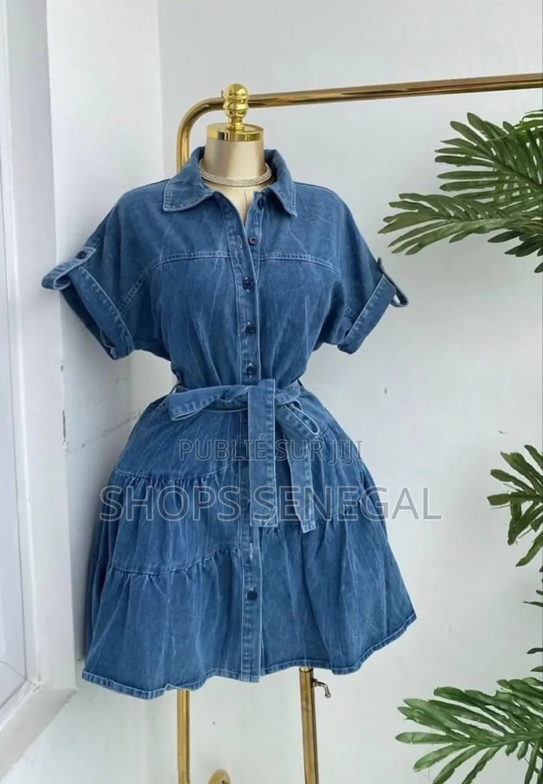 Robe Denim Élégance Décontractée M,L, Xl.