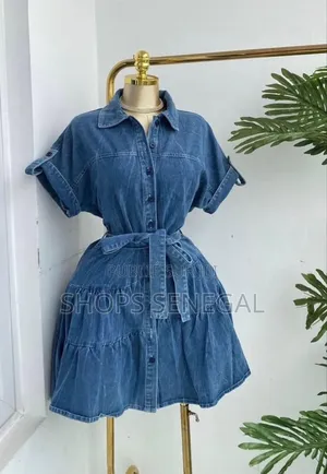 Photo - Robe Denim Élégance Décontractée M,L, Xl.