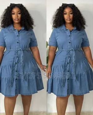 Robe Denim Élégance Décontractée M,L, Xl.