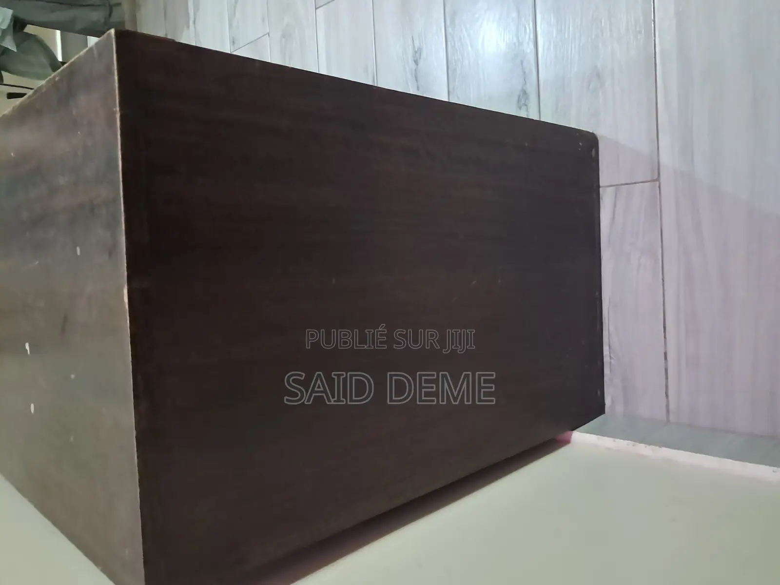 Buffet Bois Massif 3 Portes Marron Foncé Grande Capacité