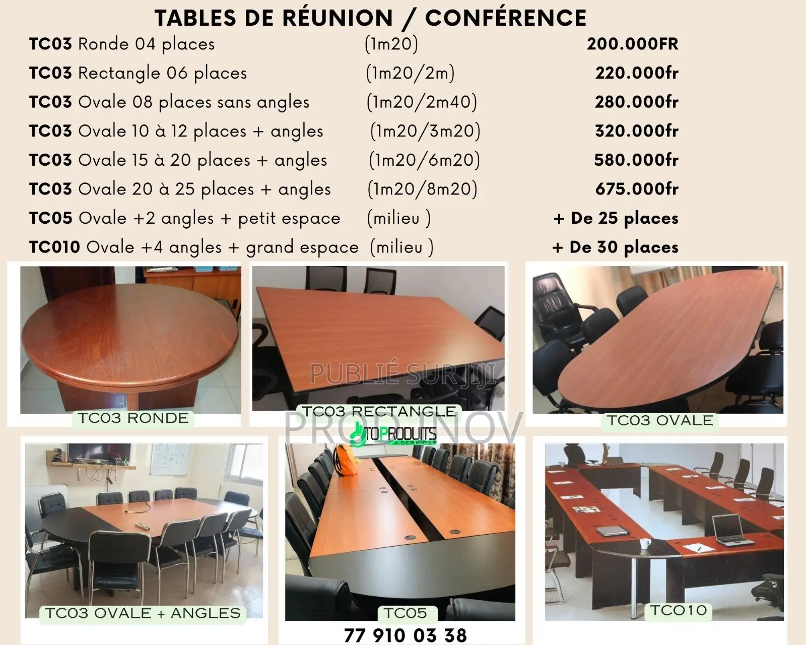 Tables De Réunion O28