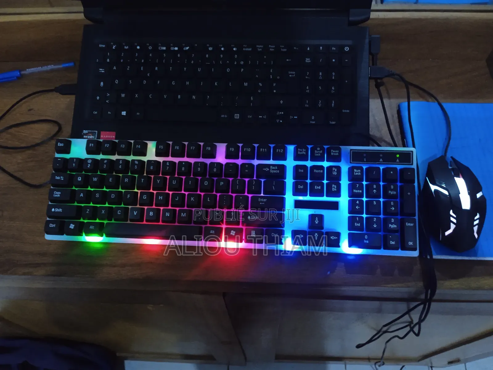 Ensemble Clavier Et Souris Gamer Retro Éclairés