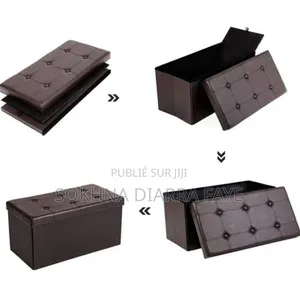 Pouf Rangement 2 Pièces