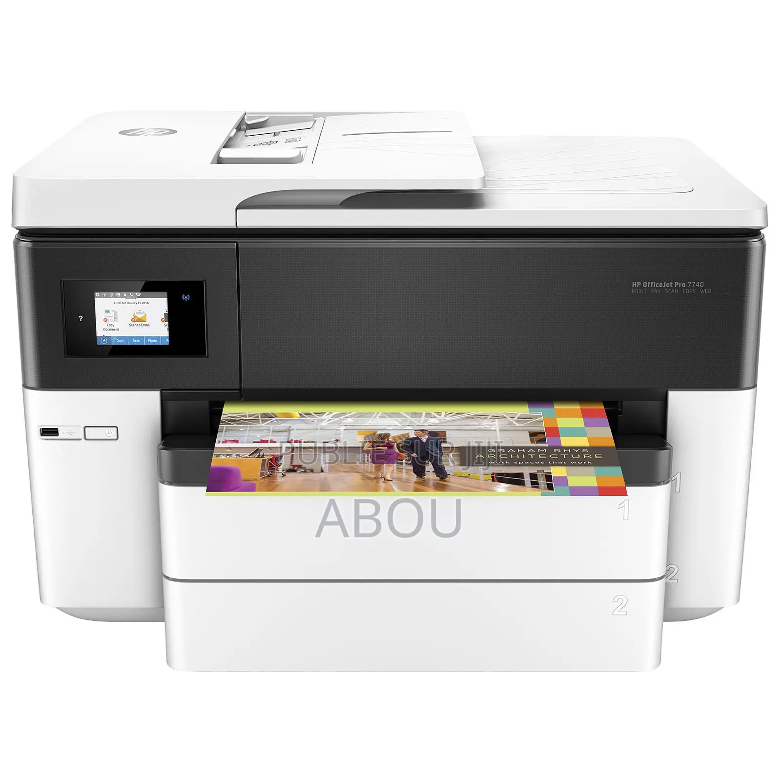 Imprimante Hp Officejet Pro 7740 Grand Format Multifonction Couleur