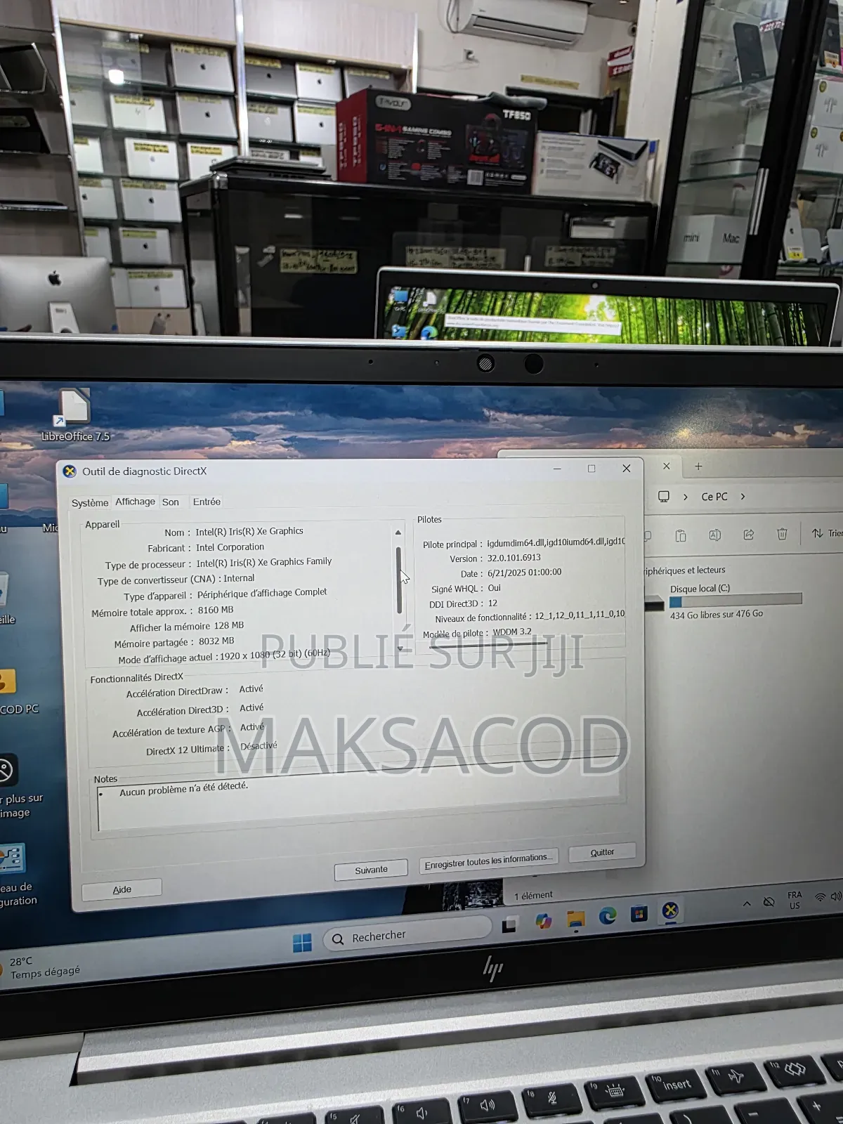 Ordinateur Portable HP EliteBook 840 G8 16GB Intel Core I5 SSD 512GB