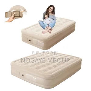 Photo - Matelas Gonflable Avec Pompe Électrique Integree 1place