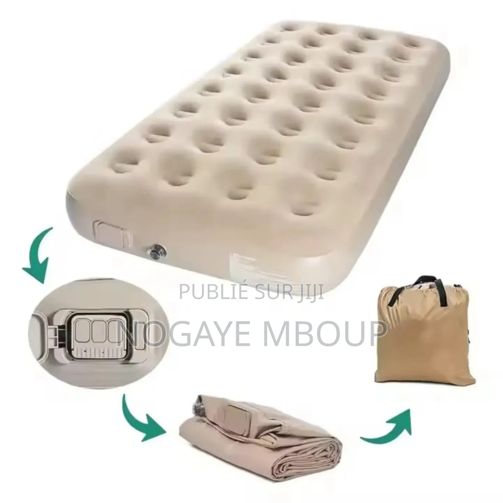 Matelas Gonflable Avec Pompe Électrique Integree 1place