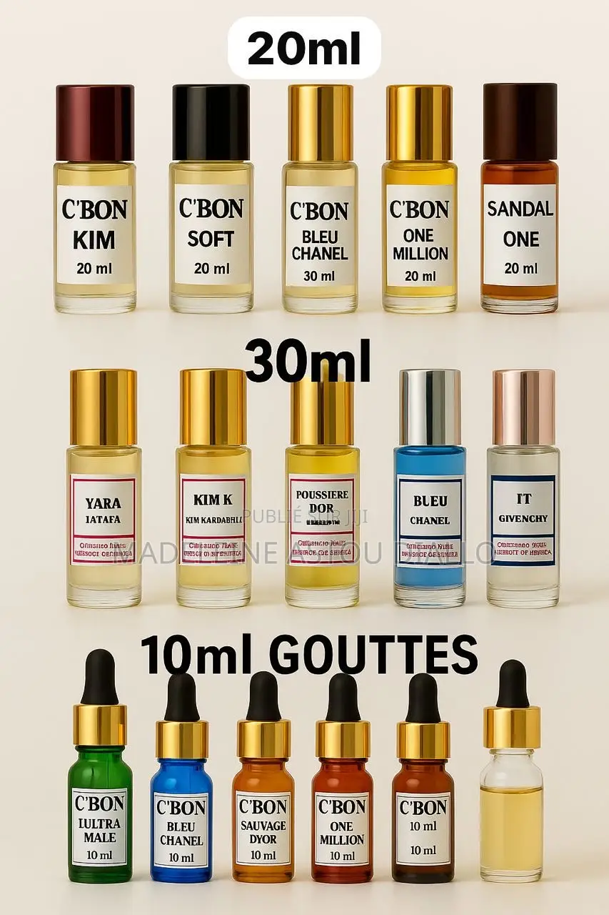 Des Extraits De Parfum 20ml , 30ml Et 10ml Huile