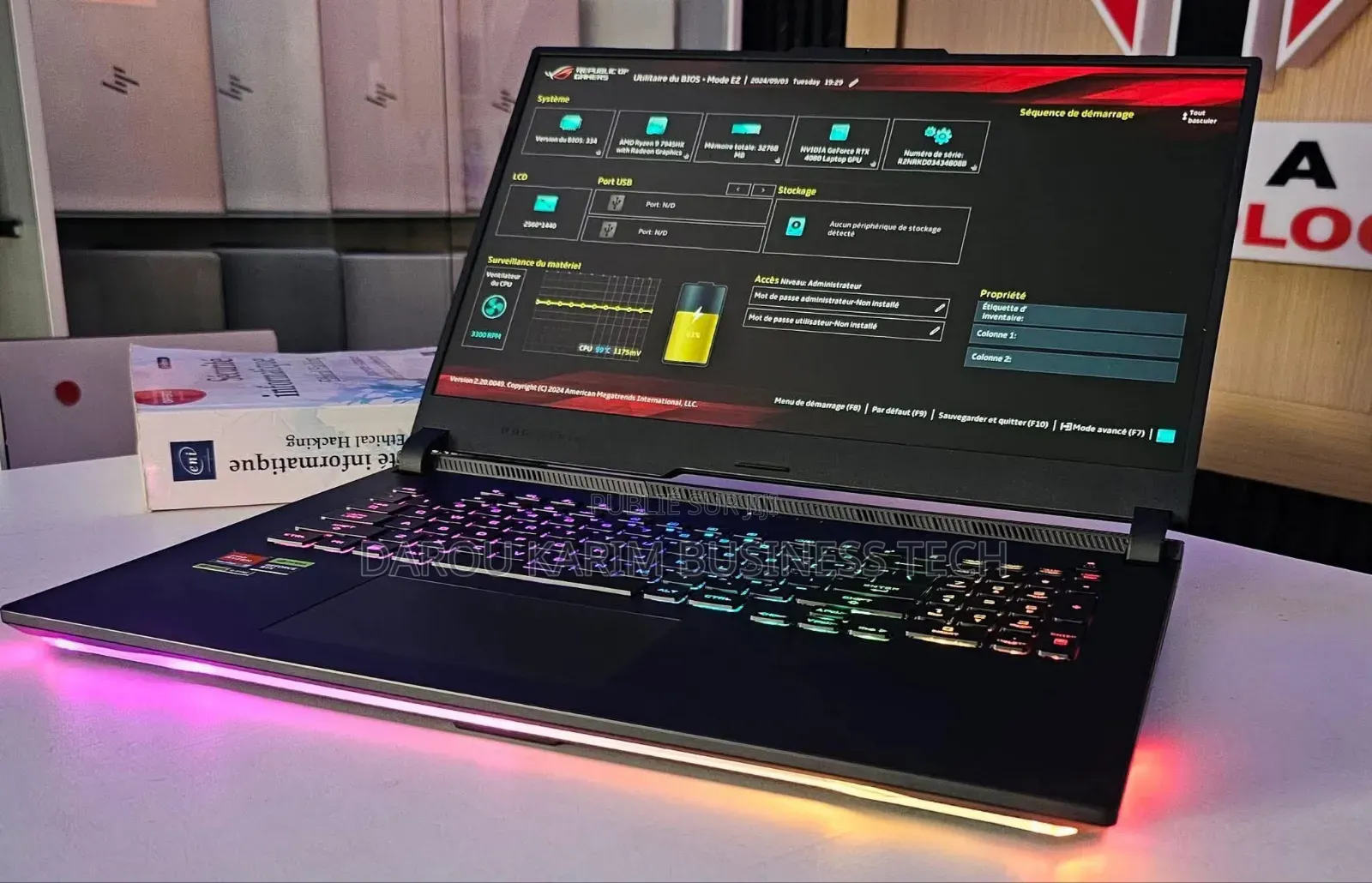 New Ordinateur Portable Asus ROG Strix G17 32GB AMD Ryzen 9 SSD 1T