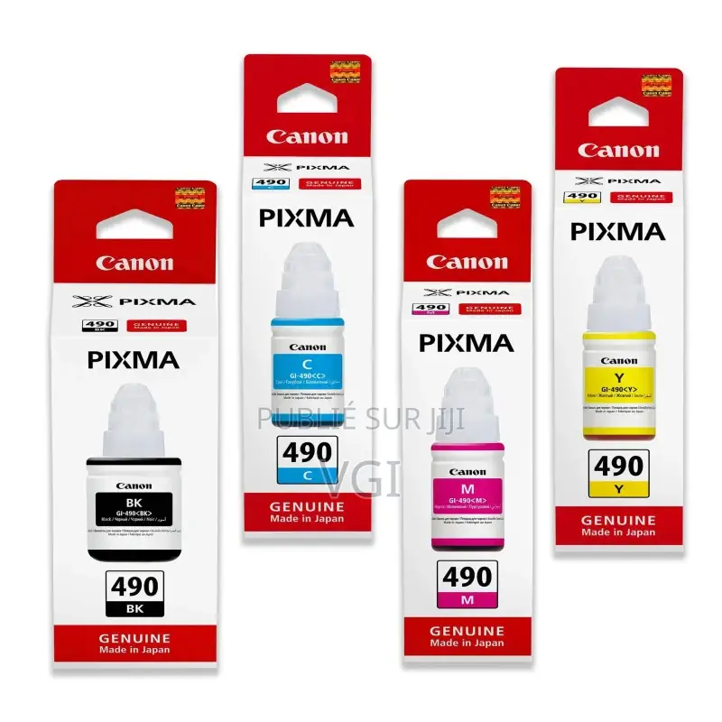 Pack De 4 Bouteille d'Encre Canon Gi-490