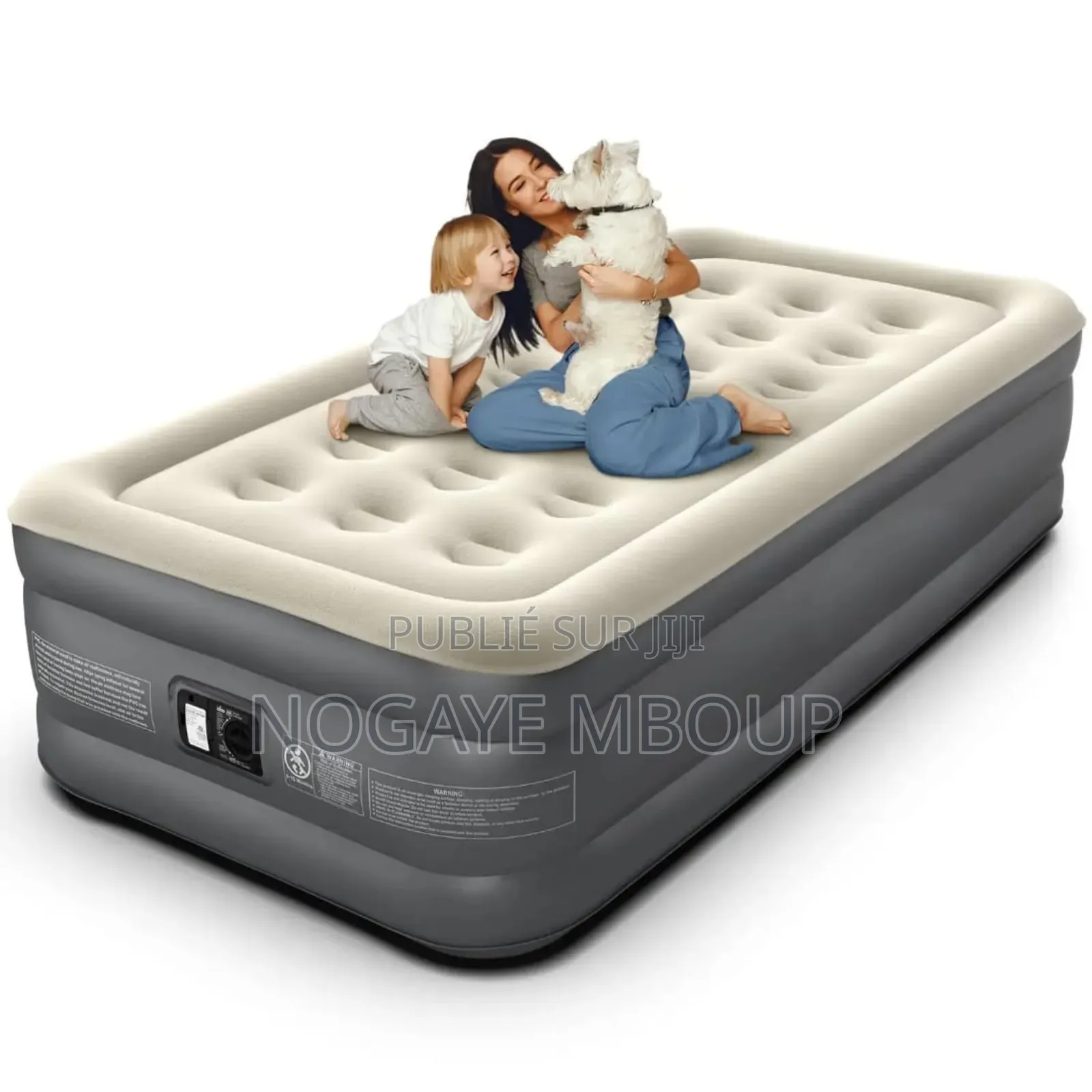 Matelas Gonflable Avec Pompe Électrique Intégrée 1 Place