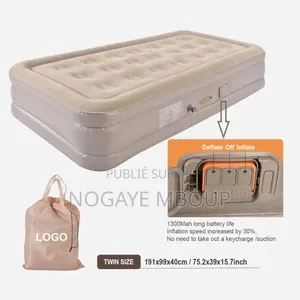 Matelas Gonflable Avec Pompe Électrique Intégrée 1 Place