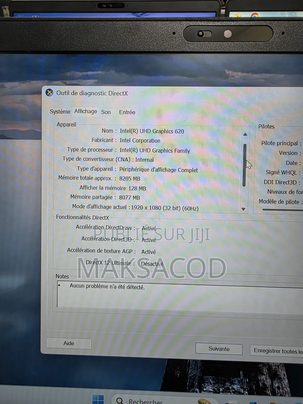 Ordinateur Portable Dell Latitude 5400 16GB Intel Core I5 SSD 256GB