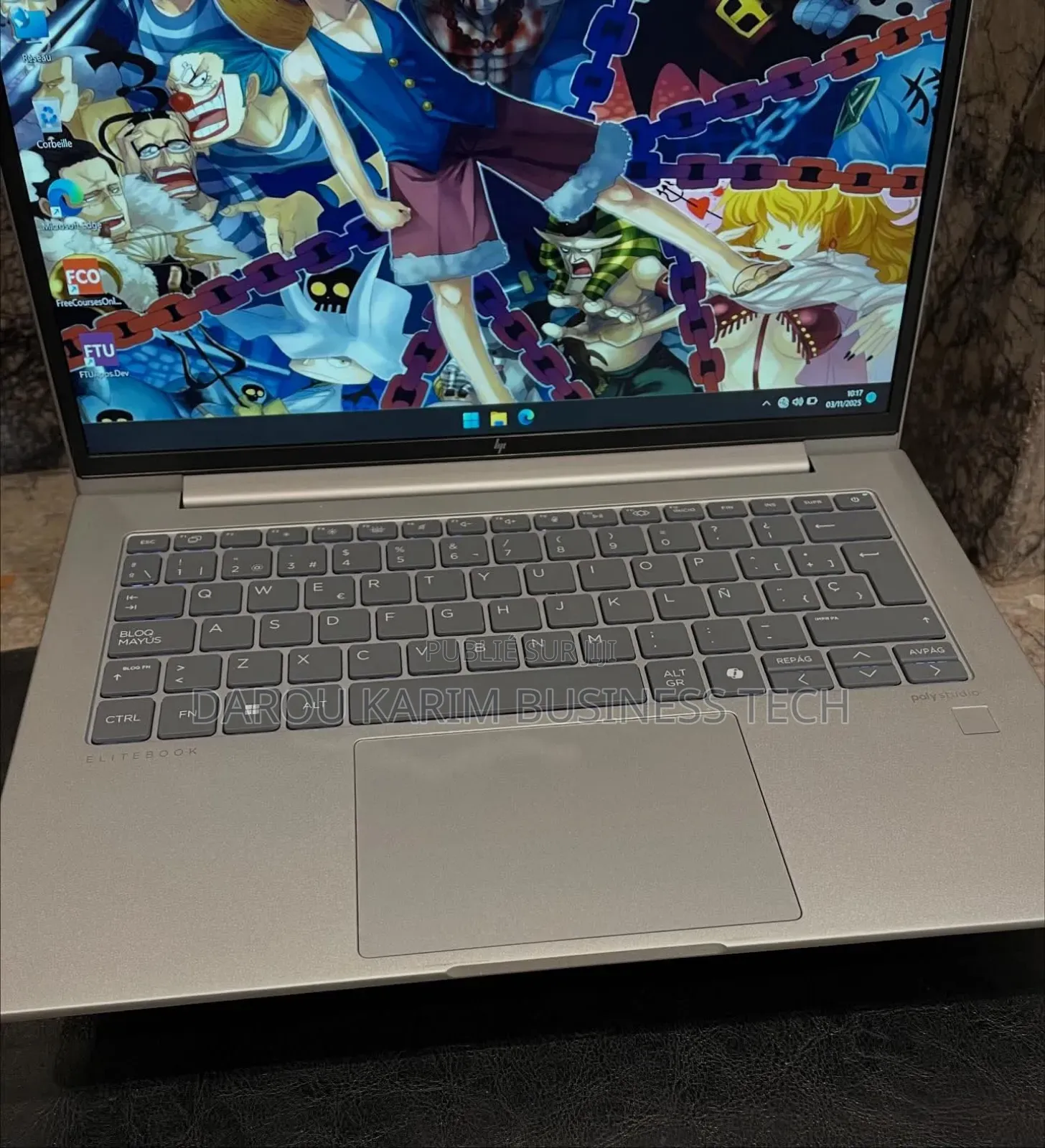 New Ordinateur Portable HP 16GB AMD Ryzen 7 SSD 512GB