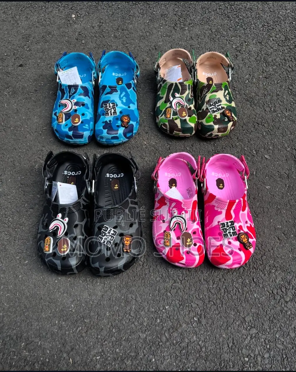 Crocs X Bape Camo Shark – Édition Limitée 