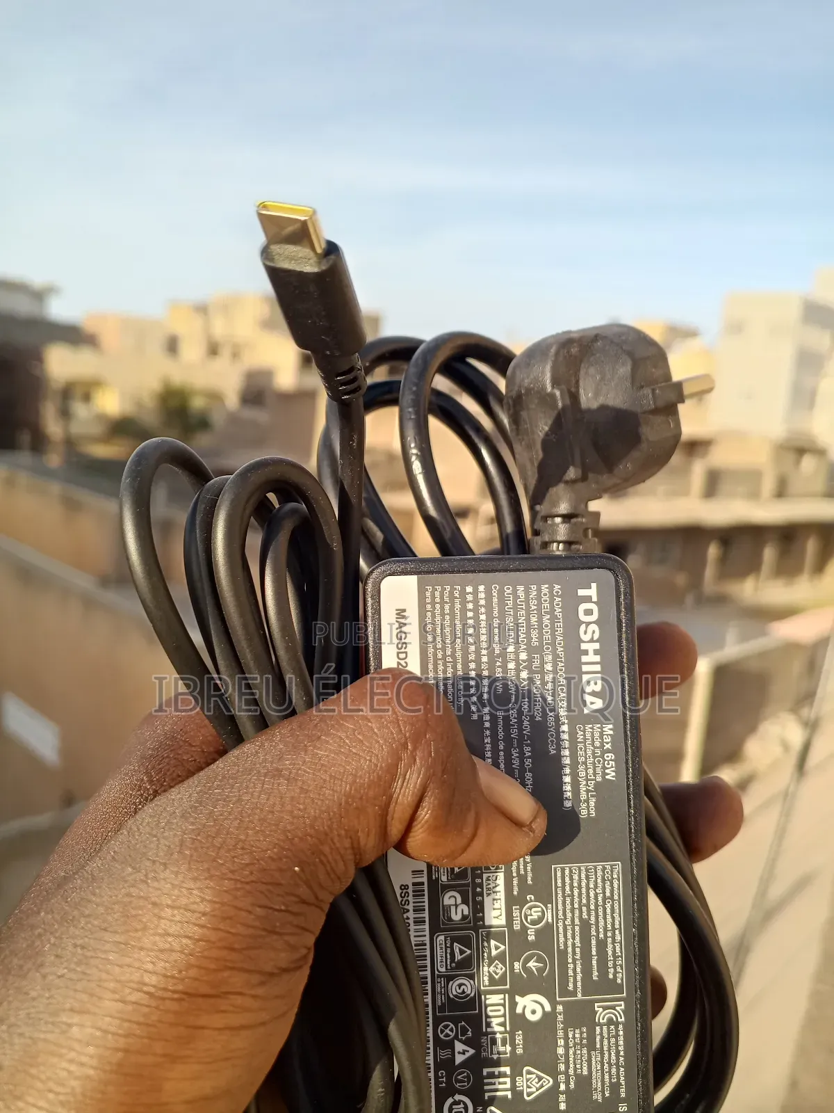 Chargeur Ordinateur Type C Toshiba 65w Neuf