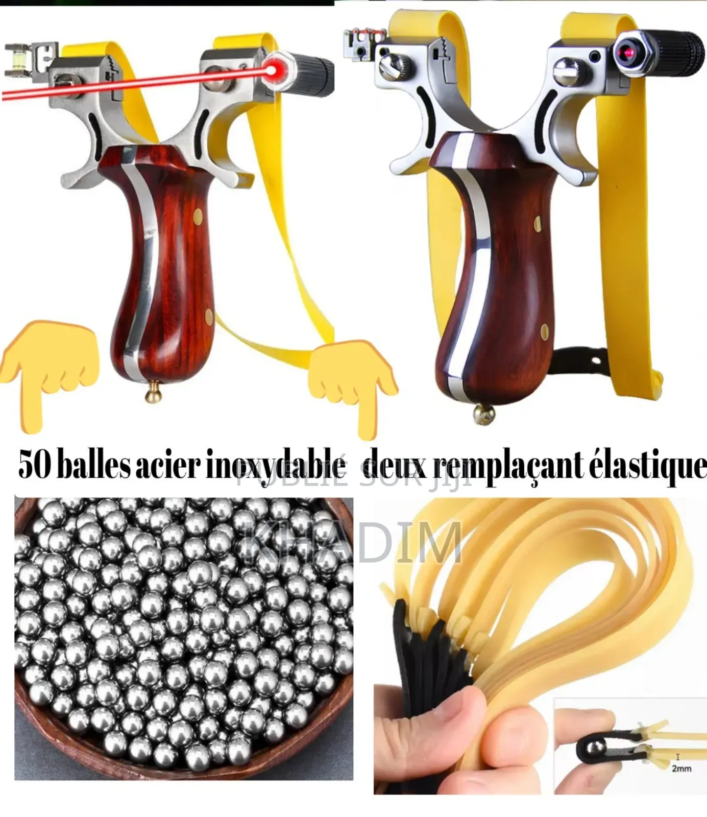 Lance Pierre Viseur Laser Acier Inoxydable Double Tête