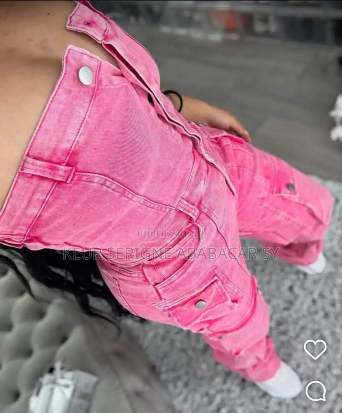 Combinaison Jean en Bustier