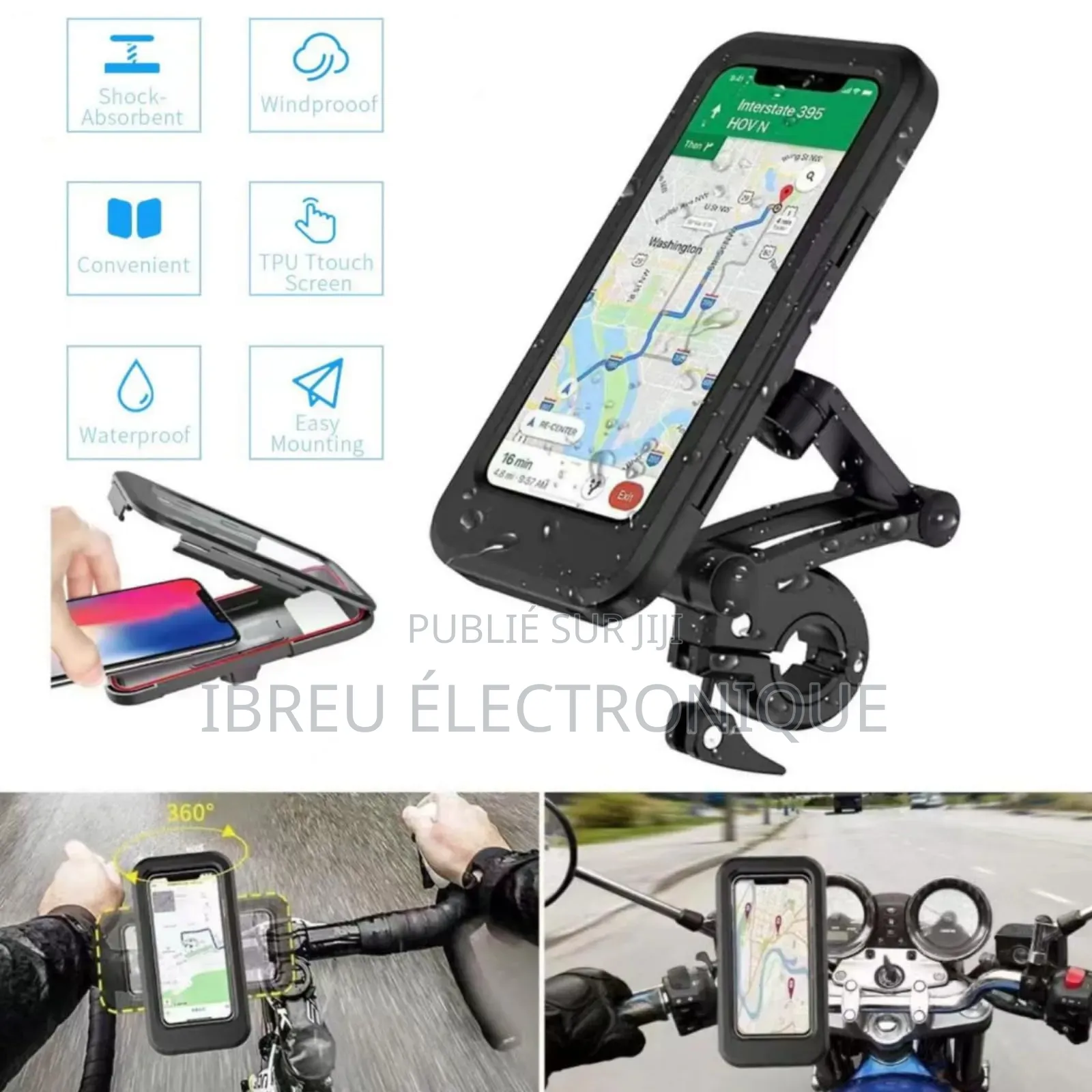  Support Téléphone Étanche Pour Moto – Conduisez en Toute Sécurité