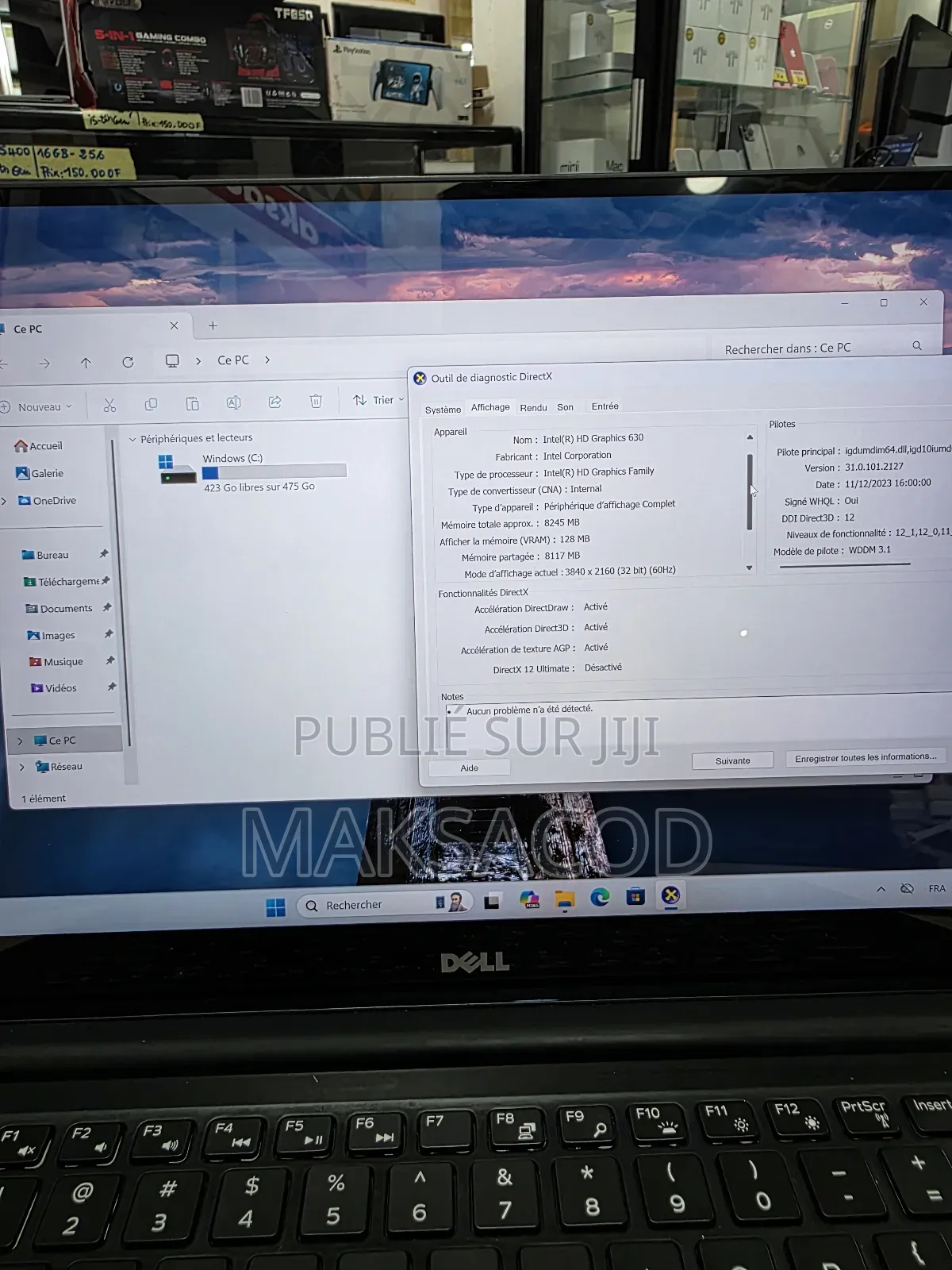 Ordinateur Portable Dell Precision 5520 16GB Intel Core I7 SSD 512GB