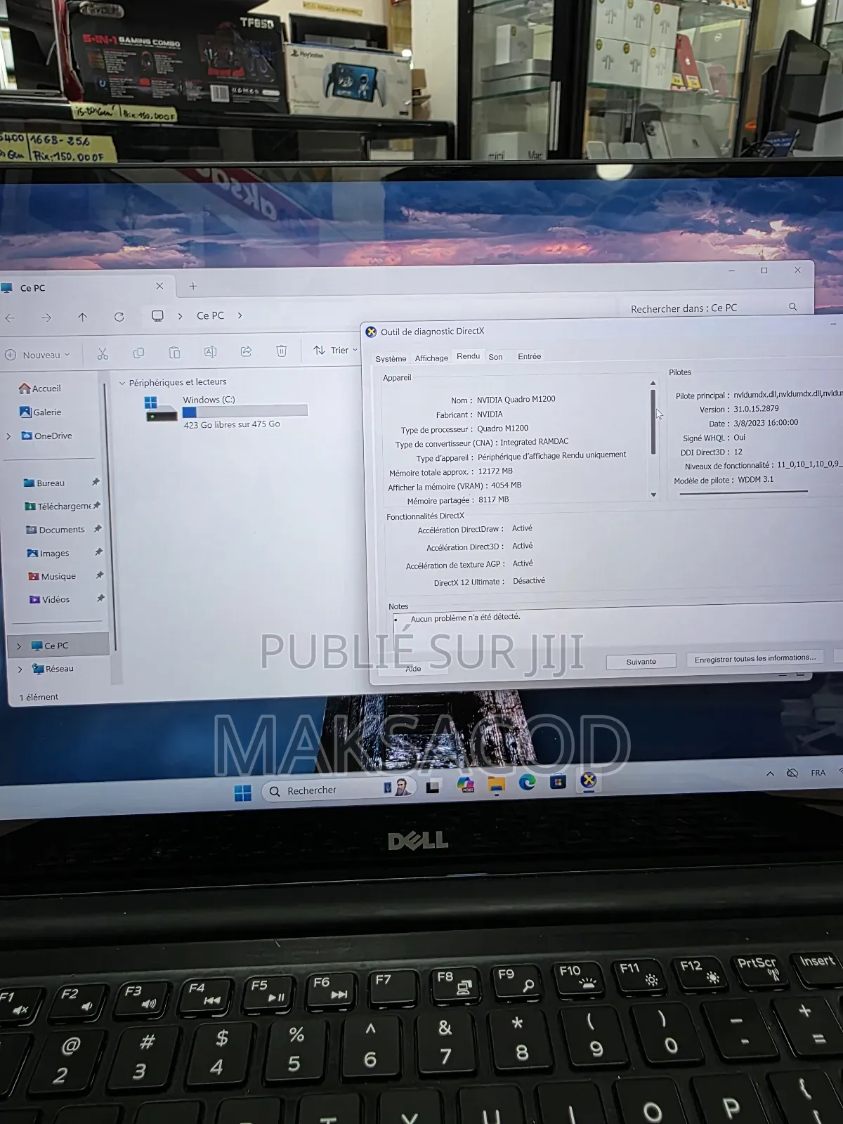 Ordinateur Portable Dell Precision 5520 16GB Intel Core I7 SSD 512GB
