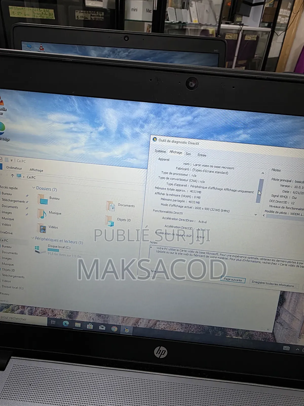 Ordinateur Portable HP EliteBook 840 G2 8GB Intel Core I5 SSD 128GB