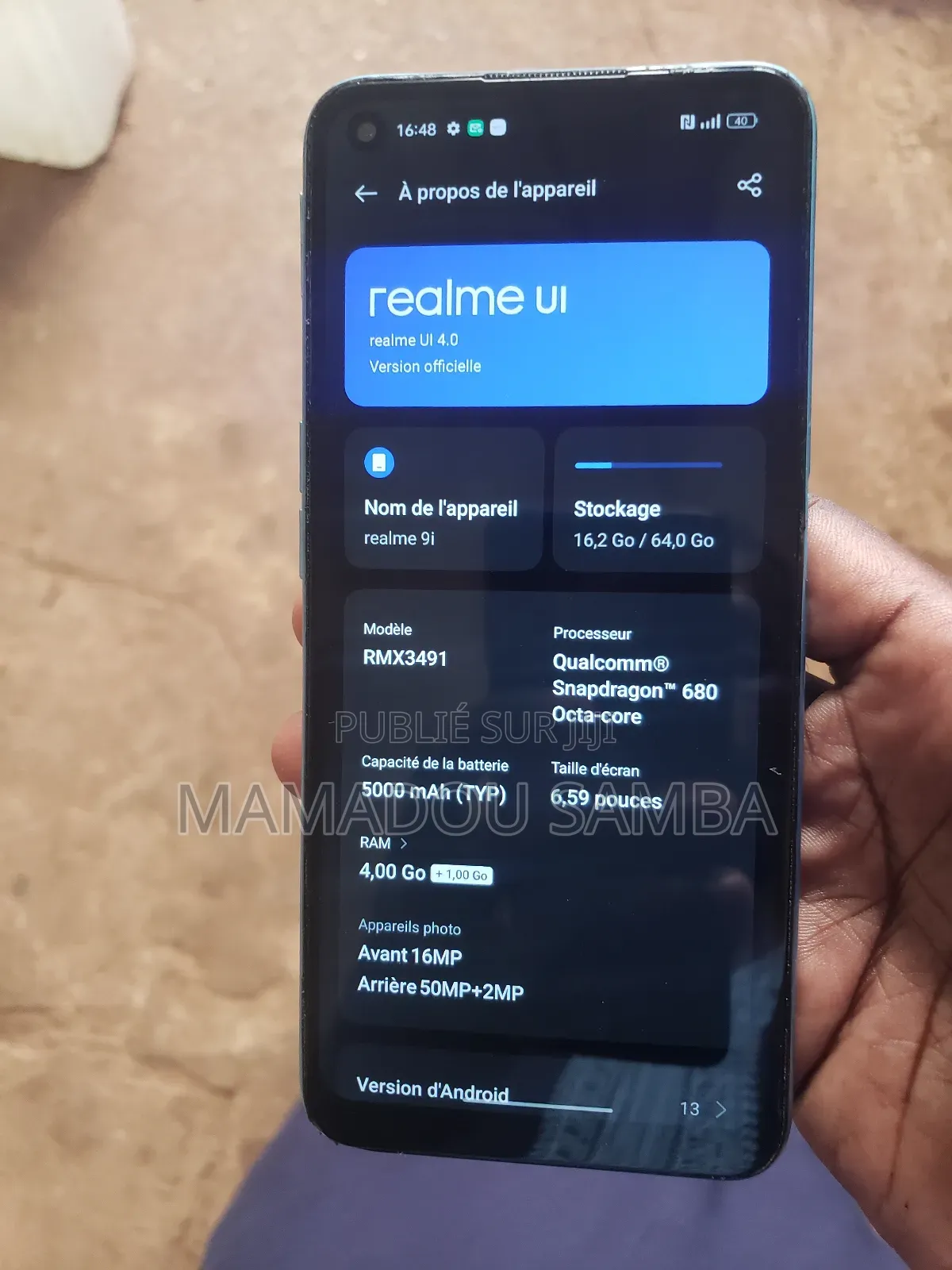 Realme 9i 64 GB Rouge