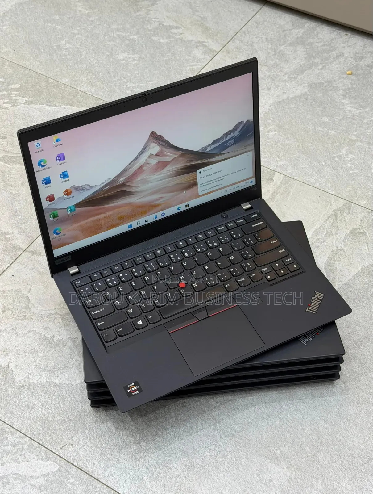 New Ordinateur Portable Lenovo 16GB AMD Ryzen 5 SSD 256GB