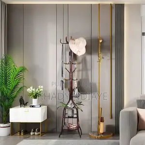 Porte Manteau Avec Deux Mini Étagères De Rangement