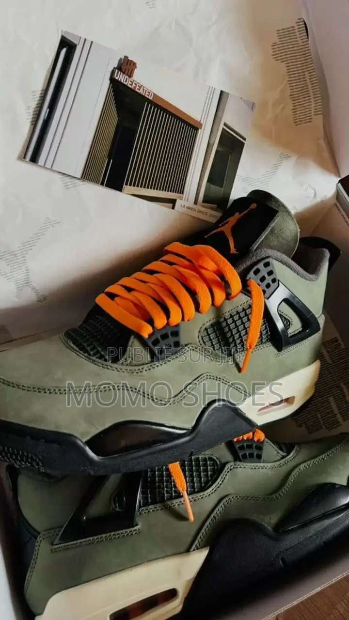 Air Jordan 4 “Undefeated” – Olive Orange Edition