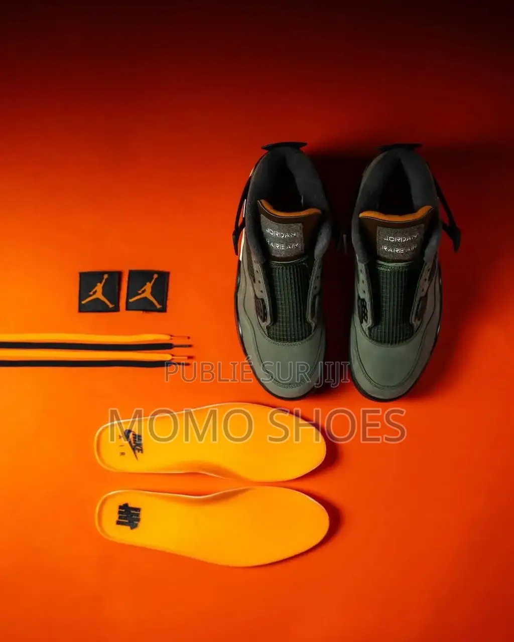 Air Jordan 4 “Undefeated” – Olive Orange Edition