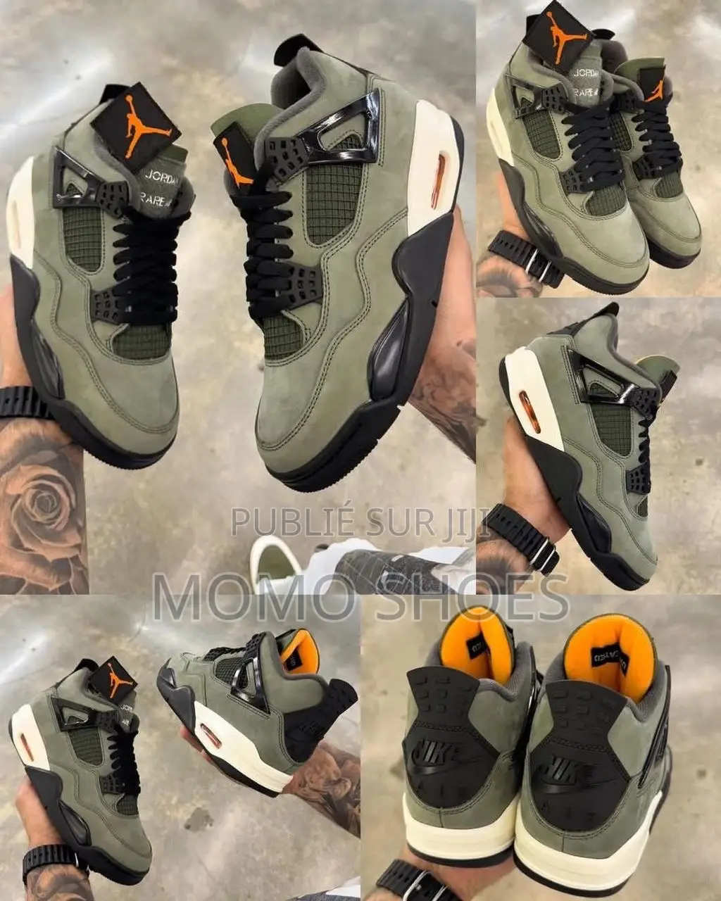 Air Jordan 4 “Undefeated” – Olive Orange Edition