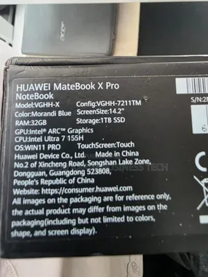 New Huawei MateBook X Pro 32GB Intel Core Ultra 7 SSD 1T