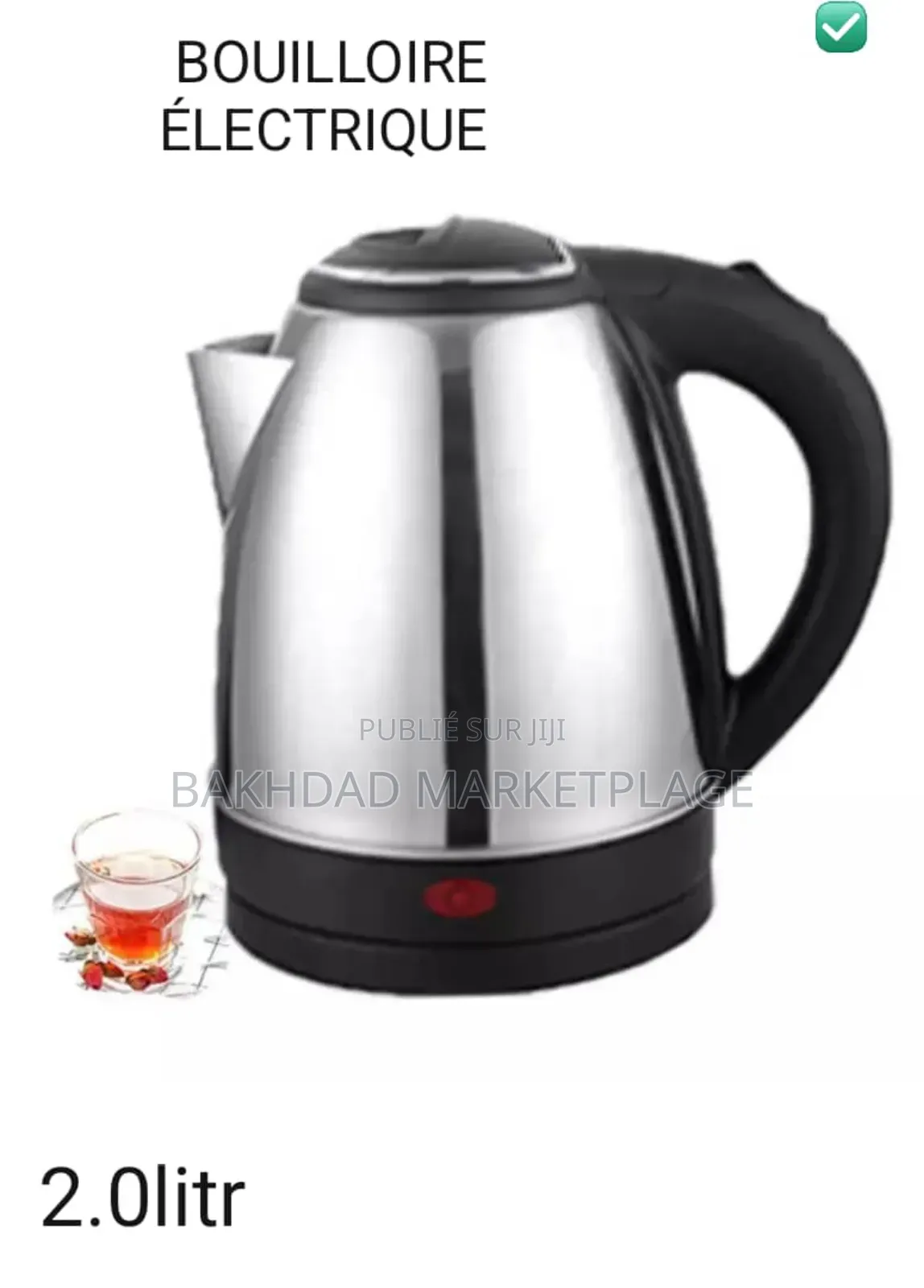 Bouilloire Electrique - 2 Litres - Inox 2000 W