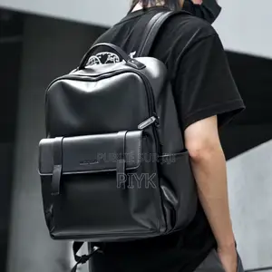 Sac À Dos en Cuir Noir