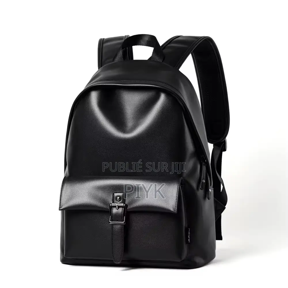 Sac À Dos en Cuir Noir