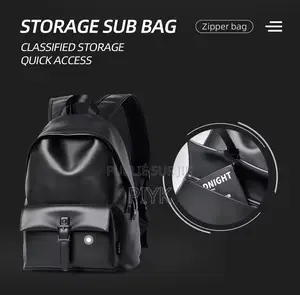 Sac À Dos en Cuir Noir