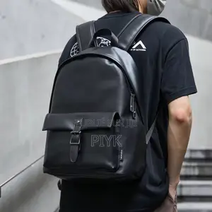 Sac À Dos en Cuir Noir